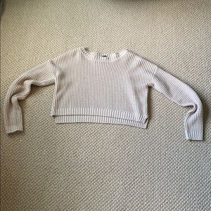 Beige cropped sweater
